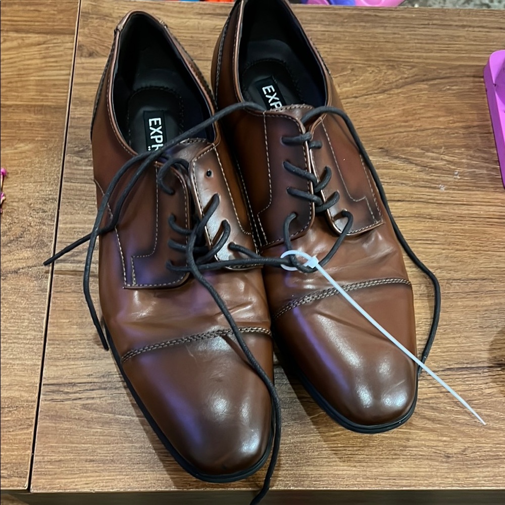 Express Men's Brown Dress Shoes